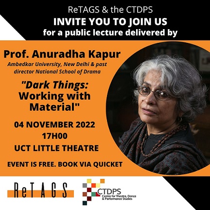 ReTAGS Public Lecture | Prof. Anuradha Kapur