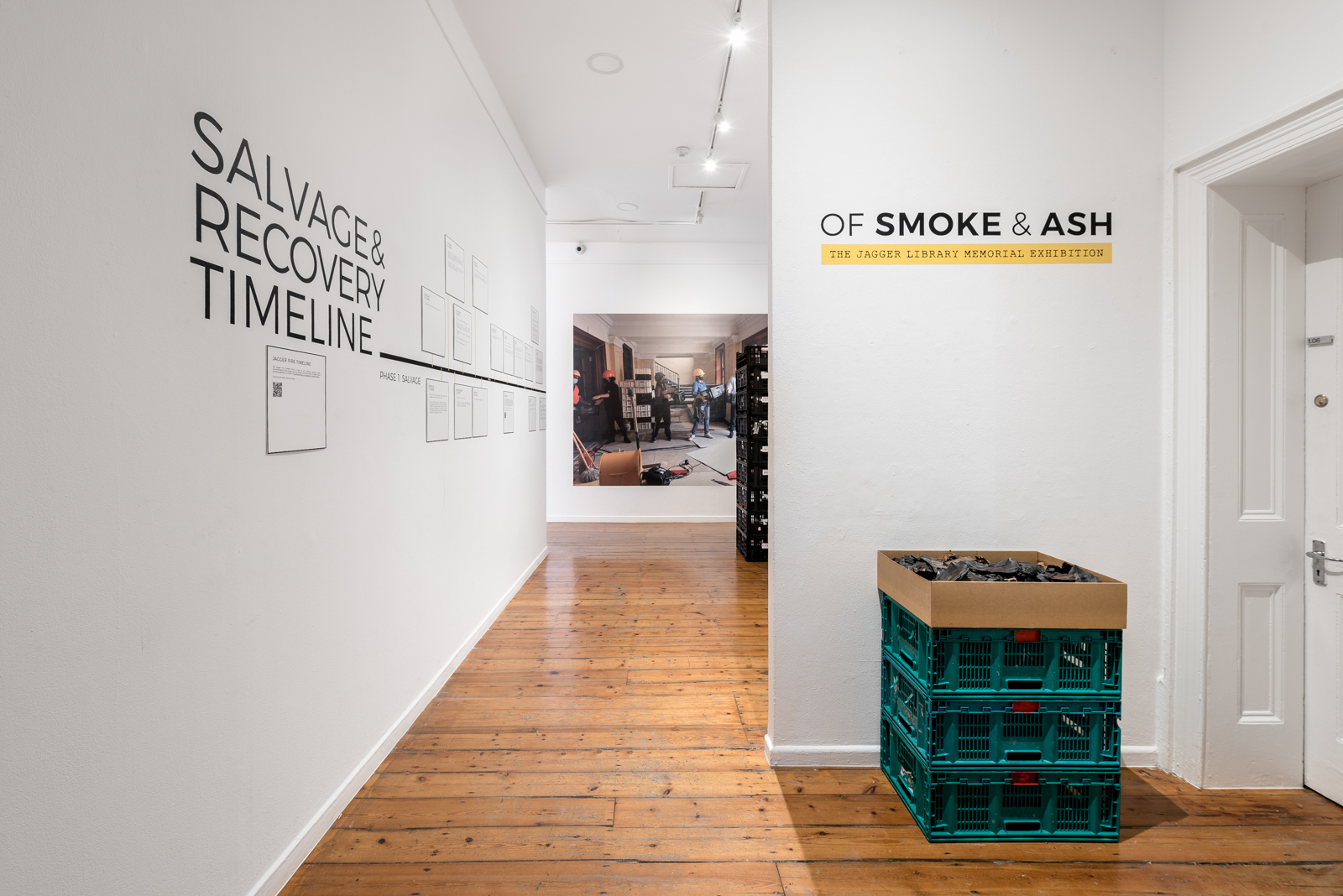 Cover of Of Smoke and Ash Exhibition (Photo by Andrew Juries)