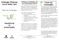 Change Choices: Good, Better, Best. Clean-Up Campaigns