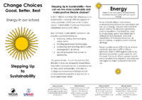 Change Choices: Good, Better, Best. Energy in our School