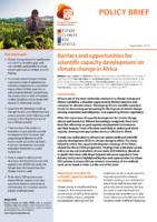 Barriers and opportunities for scientific capacity development on climate change in Africa