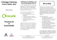 Change Choices: Good, Better, Best. Recycling