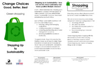 Change Choices: Good, Better, Best. Green shopping