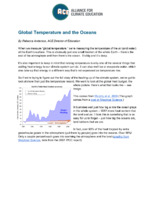 Global Temperature and the Oceans